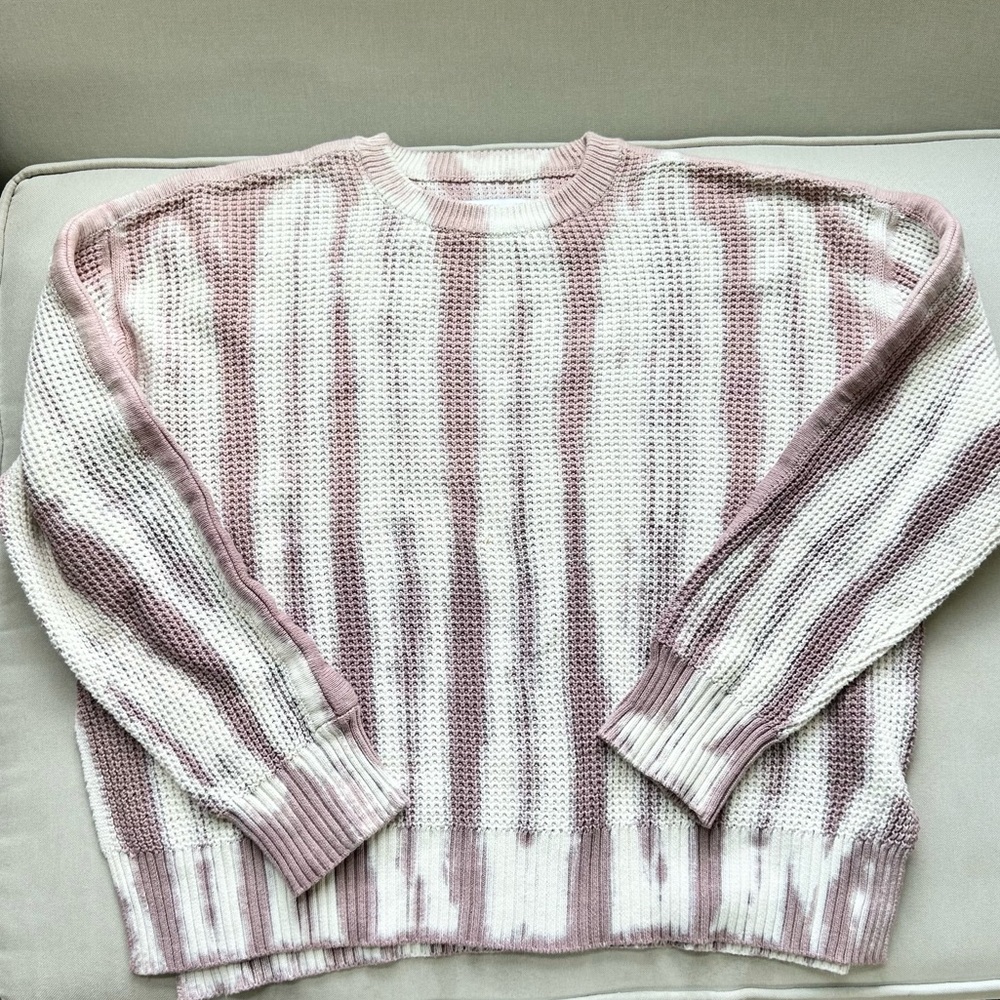 Pistola Pink and White Striped Sweater